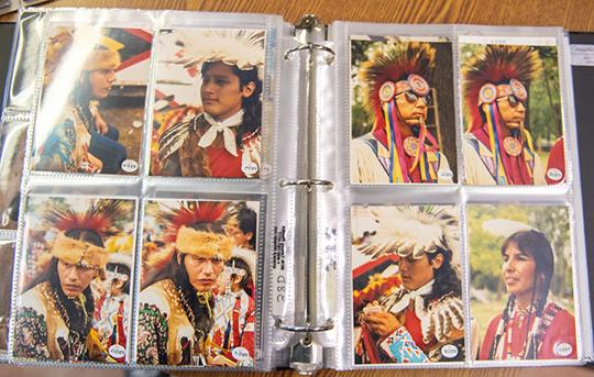 photographs of Native Americans in photo binder