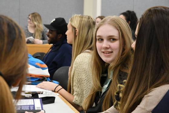 students in a classroom